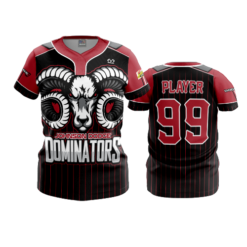 3986 WOMENS NO BUTTON SCOOP NECK DODGE-DOMINATORS-1