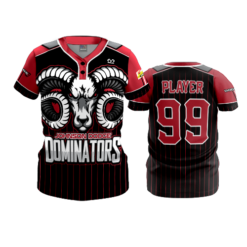 3986 WOMENS 2 BUTTON SCOOP NECK DODGE-DOMINATORS-1