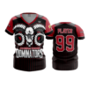 3986 WOMENS V NECK DODGE-DOMINATORS-1