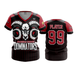 3986 WOMENS V NECK DODGE-DOMINATORS-1