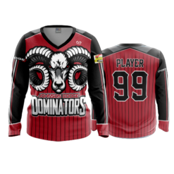 3986 WOMENS V NECK LONGSLEEVE DODGE-DOMINATORS-2