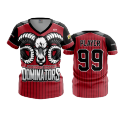 3986 WOMENS V NECK DODGE-DOMINATORS-2