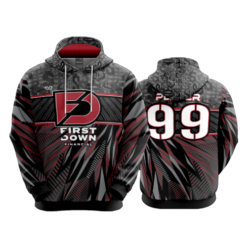 3988 UNISEX FLEECE HOODY FIRST-DOWN-FINANCIAL-1