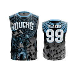 2217 MENS SPORT CREW NECK SLEEVELESS DUCKS-CARD-COL-BLACK-2