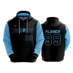 3992 UNISEX FLEECE HOODY DIAMONDS-FP-1