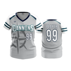 3998 WOMENS V NECK CANNONS-1