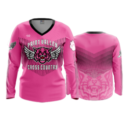 3993 WOMENS V NECK LONGSLEEVE PAINT-VALLEY-CC