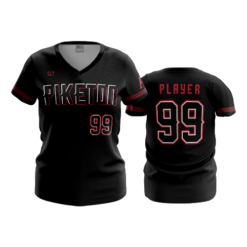 3185 WOMENS V NECK PIKETON-JH-BASEBALL