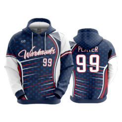 3983 UNISEX FLEECE HOODY WARHAWKS-FP-1