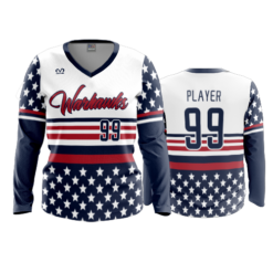 3983 WOMENS V NECK LONGSLEEVE WARHAWKS-FP-2
