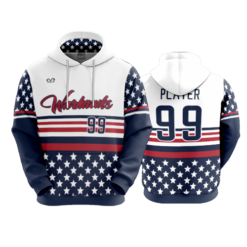 3983 UNISEX FLEECE HOODY WARHAWKS-FP-2