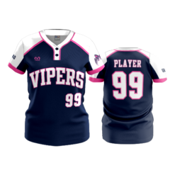 3999 WOMENS 2 BUTTON SCOOP NECK GC-VIPERS-2025-1