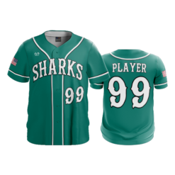 3874 MENS FULL BUTTON DOWN SHARKS-ADDONS