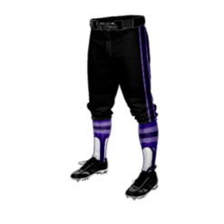 3826 MENS BASEBALL KNICKER PANT JOKERZ-BLACK-ADDS