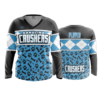 3991 WOMENS V NECK LONGSLEEVE CAROLINA-CRUSHERS-1