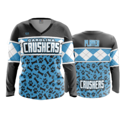 3991 WOMENS V NECK LONGSLEEVE CAROLINA-CRUSHERS-1