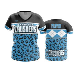 3991 WOMENS V NECK CAROLINA-CRUSHERS-1