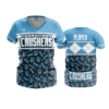 3991 WOMENS V NECK CAROLINA-CRUSHERS-2