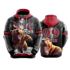 3990 UNISEX FLEECE HOODY SIG-BAR-1
