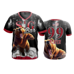 3990 MENS SPORT V NECK SIG-BAR-1