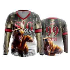 3990 WOMENS V NECK LONGSLEEVE SIG-BAR-2