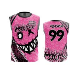 3871 MENS SPORT CREW NECK SLEEVELESS PSYCHOS-PINK-1