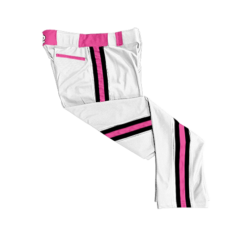 3871 MENS BALLPARK WHITE BRAID PANTS PSYCHOS-PINK-2