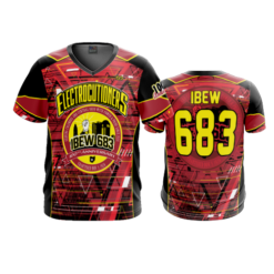 2535 MENS SPORT V NECK ELECTROCUTIONERS-1