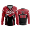 4000 WOMENS V NECK LONGSLEEVE MARSHALL-SHECATS-1
