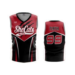 4000 WOMENS V NECK SLEEVELESS MARSHALL-SHECATS-1