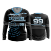 3991 WOMENS V NECK LONGSLEEVE CAROLINA-CRUSHERS-1