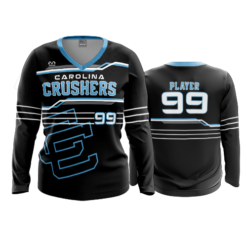 3991 WOMENS V NECK LONGSLEEVE CAROLINA-CRUSHERS-1