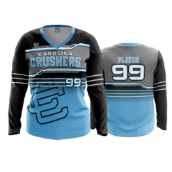 3991 WOMENS V NECK LONGSLEEVE CAROLINA-CRUSHERS-2