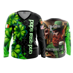 4003 WOMENS V NECK LONGSLEEVE PUPS-IRISH-PUB-1