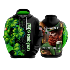 4003 UNISEX FLEECE HOODY PUPS-IRISH-PUB-1