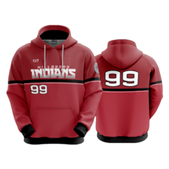 4022 UNISEX FLEECE HOODY HILLSBORO-INDIANS-2023-1