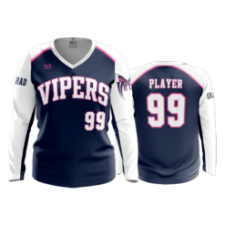 3801 WOMENS V NECK LONGSLEEVE GC-VIPERS-2025-1