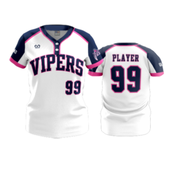 3801 WOMENS 2 BUTTON SCOOP NECK GC-VIPERS-2025-2