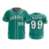 3874 MENS SPORT V NECK SHARKS-TEAL-ADDONS