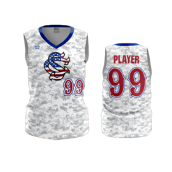 3874 WOMENS V NECK SLEEVELESS SHARKS-USA-ADDS