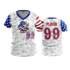 3874 WOMENS V NECK SHARKS-USA-ADDS