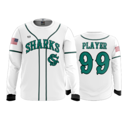 3874 MENS SPORT LONGSLEEVE SHARKS-WHITE-ADDS