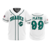 3874 MENS SPORT V NECK SHARKS-WHITE-ADDS