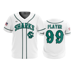 3874 MENS SPORT V NECK SHARKS-WHITE-ADDS