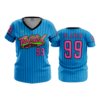 4020 WOMENS V NECK TWISTED-SISTERS-FLO-2-FLO INK + $5