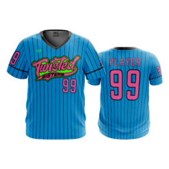 4020 MENS SPORT V NECK TWISTED-SISTERS-FLO-2-FLO INK + $5