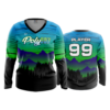 1484 WOMENS V NECK LONGSLEEVE POLY-907-1