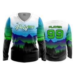 1484 WOMENS V NECK LONGSLEEVE POLY-907-2