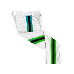 1484 MENS BALLPARK WHITE BRAID PANTS POLY-907-2