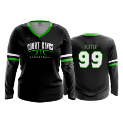 4011 WOMENS V NECK LONGSLEEVE COURT-KINGS